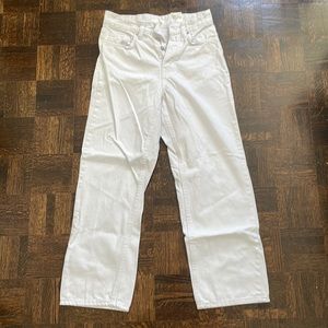 H&M STRAIGHT FIT WHITE DENIM